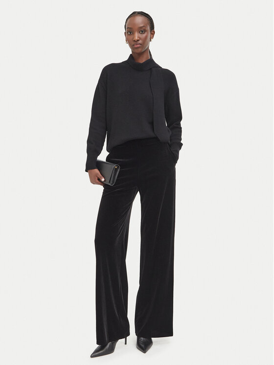 Marella Marella Spodnie materiałowe Lcinto 2623786022 Czarny Wide Leg