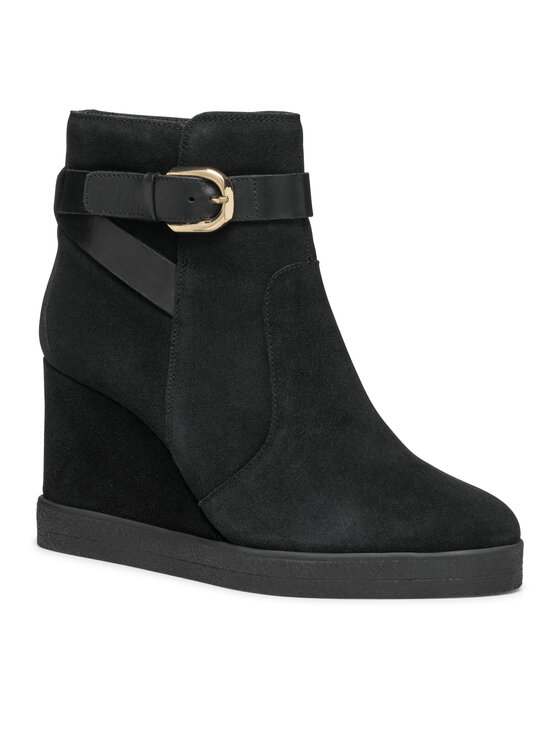 Geox Geox Боти D Elidea Wedge D46VQA 02243 C9999 Черен