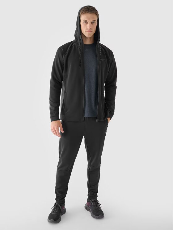 4F 4F Felpa tecnica 4FWAW24TFSWM405-20S Nero Regular Fit