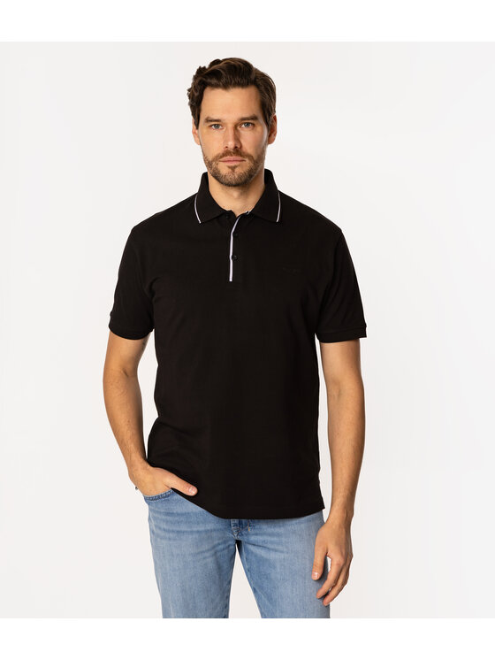 Lee Cooper Lee Cooper Polo TIZIANO 5010 Czarny Regular Fit