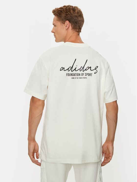 adidas T Shirt Brand Love IX1321 WeiB Loose Fit Modivo