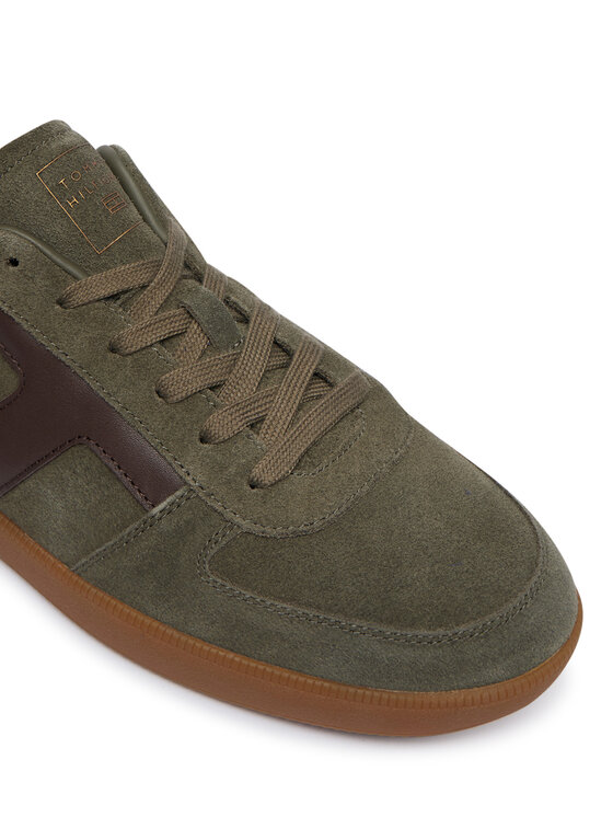 Tommy Hilfiger Tommy Hilfiger Sneakersy Th Tribeca Sneaker Suede FM0FM06069 Zielony ciemny