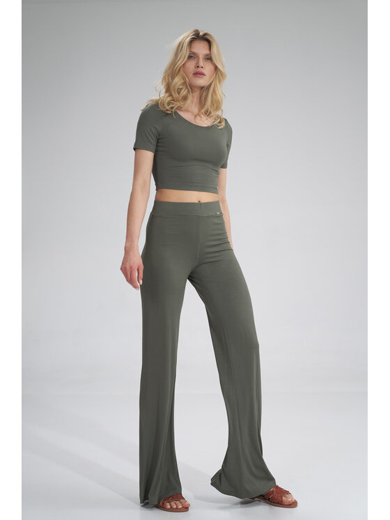 FIGL FIGL Μπλουζάκι M748 Χακί Regular Fit