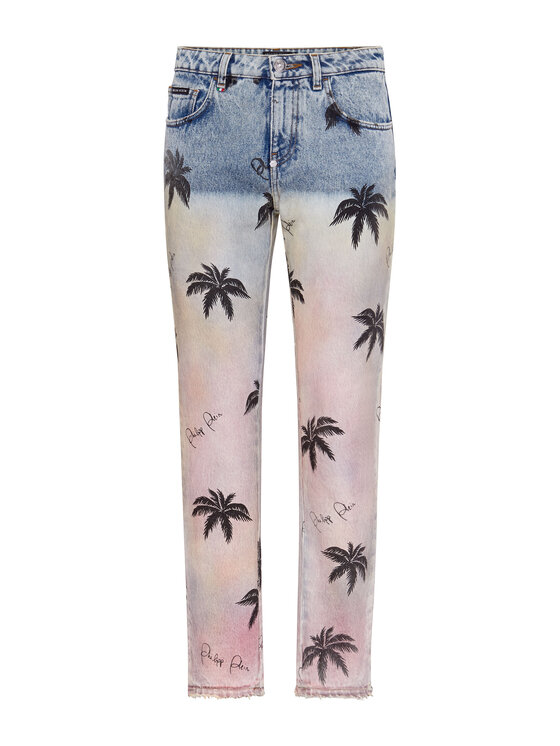 PHILIPP PLEIN PHILIPP PLEIN Jeansy 21807 Kolorowy Boyfriend Fit