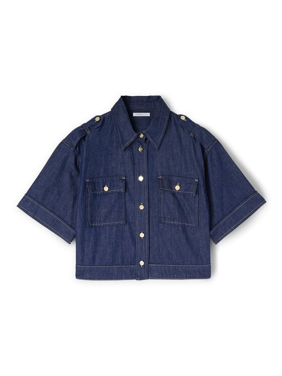 Motivi Motivi Camicia 5407W000460N034 Blu Regular Fit