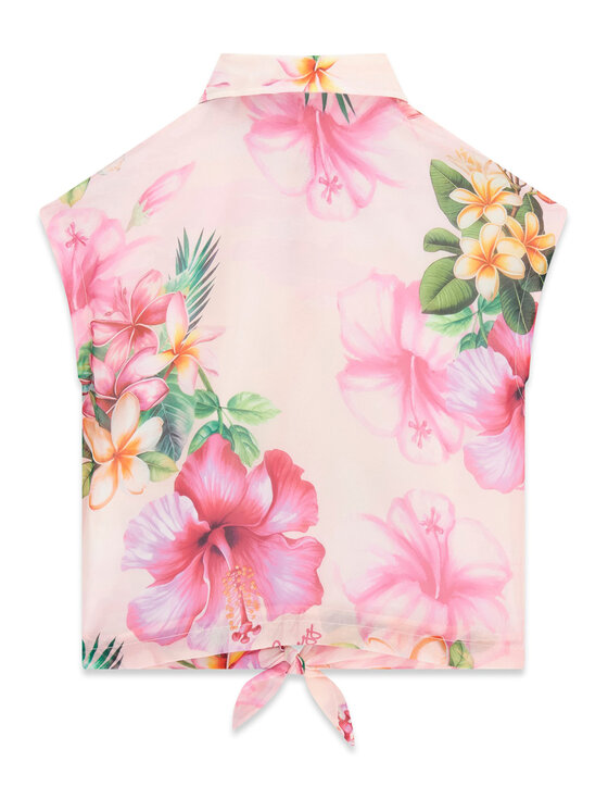 Guess Guess Hemd J6GH00 WA2T0 Rosa Regular Fit