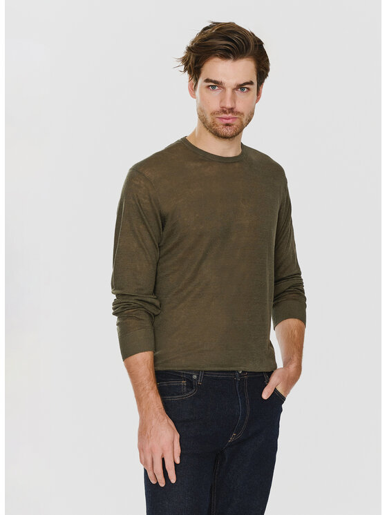 Pako Lorente Pako Lorente Sweter P24SP-2X-003 Zielony Classic Fit