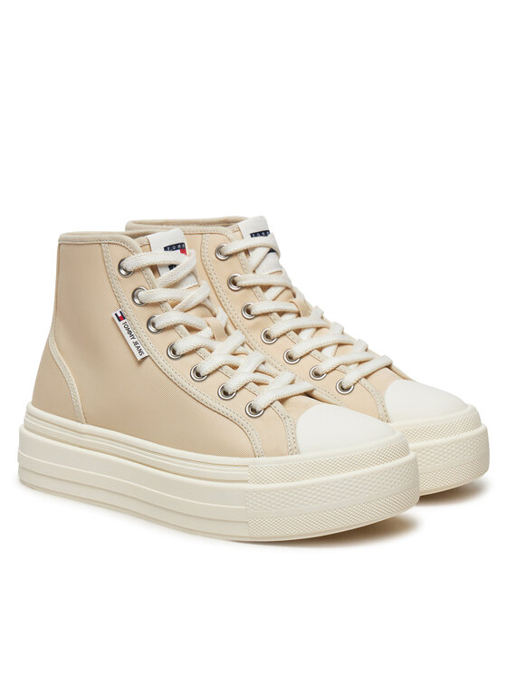 Tommy Jeans Tommy Jeans Trampki Foxing EN0EN02704 Beżowy