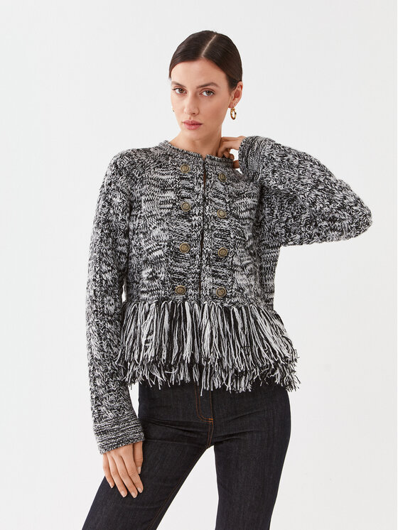 TWINSET TWINSET Kardigán 232TP3060 Fekete Regular Fit