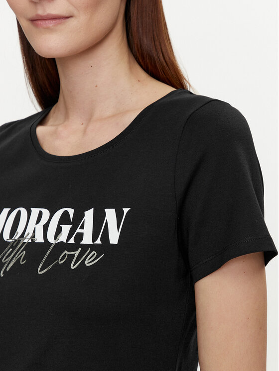 Morgan Morgan T-särk 241-DUNE Must Regular Fit