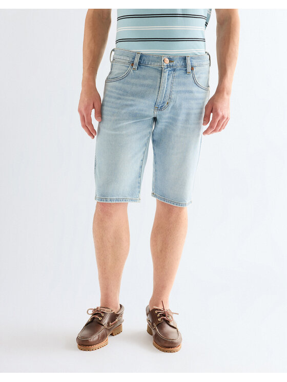 Wrangler Wrangler Szorty jeansowe COLTON SHORTS Niebieski Straight Leg
