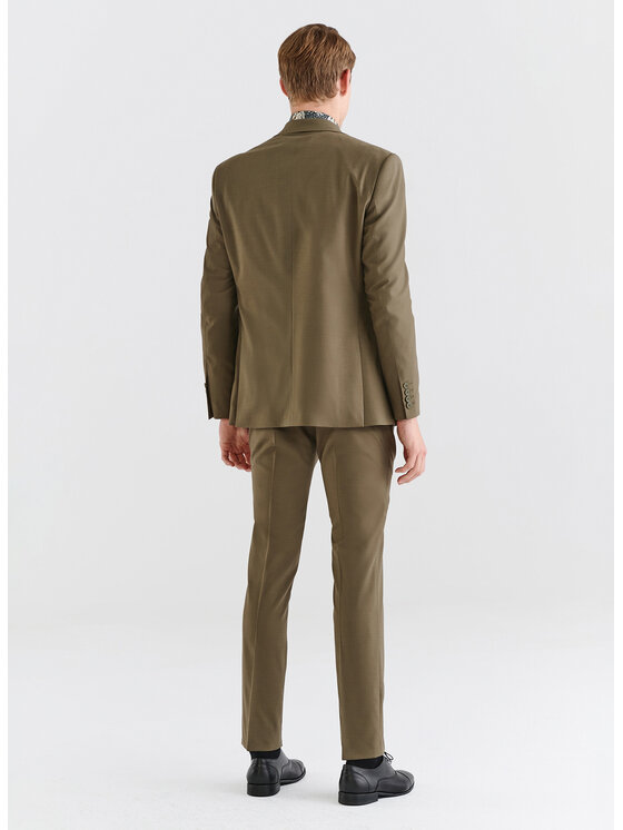 Pako Lorente Pako Lorente Spodnie garniturowe P23SF-6G-008 Zielony Slim Fit