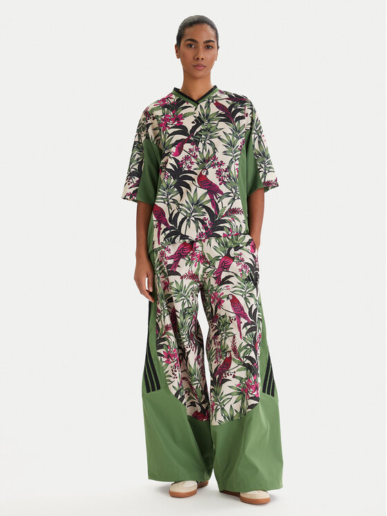 adidas adidas Спортивні штани Farm Rio Premium KD4642 Зелений Loose Fit