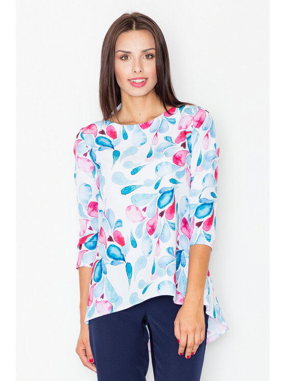 FIGL FIGL Blúzka M505 Farebná Regular Fit