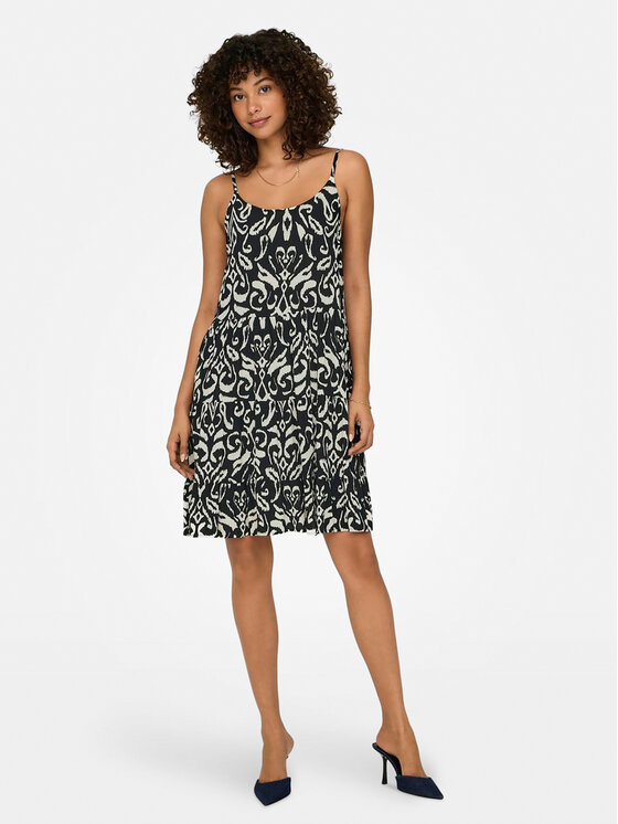 ONLY ONLY Rochie de vară Maj 15218451 Negru Regular Fit