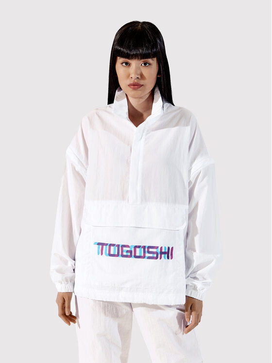 Togoshi Togoshi Μπουφάν anorak TG22-KUU001 Λευκό Oversize