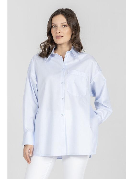 Deni Cler Milano Deni Cler Milano Koszula W-DC-1439-F2-E2-51-1 Niebieski Regular Fit