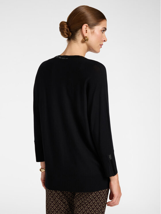 Elena Mirò Elena Mirò Sweter M097Z000862N033 Czarny Regular Fit