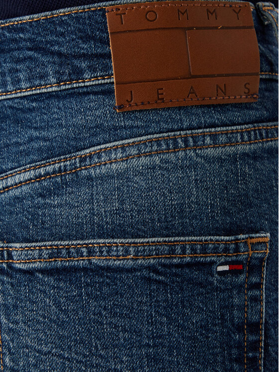 Tommy Jeans Tommy Jeans Džínsová sukňa DW0DW22714 Modrá Straight Fit