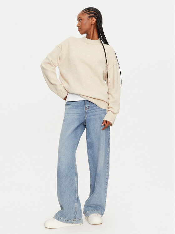 Calvin Klein Calvin Klein Pulover J20J224636 Rjava Regular Fit