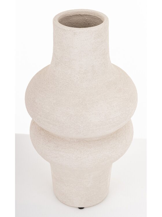 MIAhome MIAhome Wazon ceramiczny 35x18,5x18,5 cm MERINGA Biały