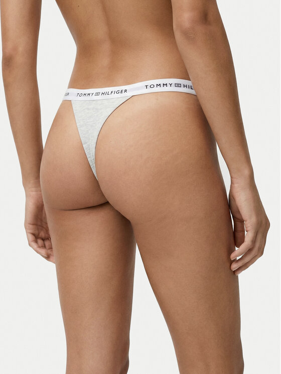 Tommy Hilfiger Tommy Hilfiger Kalhotky string UW0UW06228 Šedá