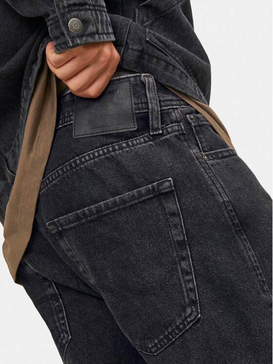 Jack & Jones Jack & Jones Džínsy Chris 12250230 Čierna Relaxed Fit