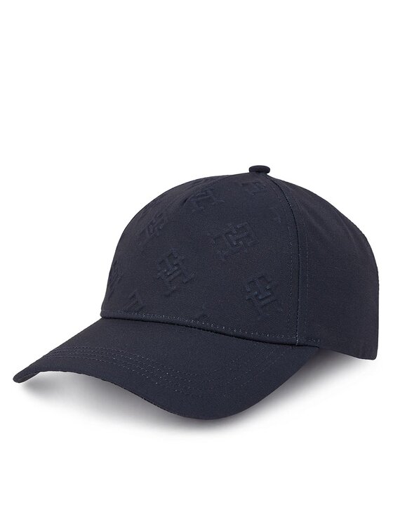 Șapcă Tommy Hilfiger Monogram Debossed Cap AW0AW15328 Bleumarin