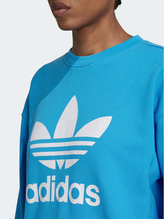 adidas adidas Majica dugih rukava Treofil Crew HL6677 Plava Regular Fit