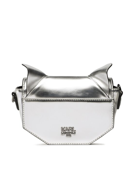 Karl Lagerfeld Kids Karl Lagerfeld Kids Ročna torba Z10136 Srebrna