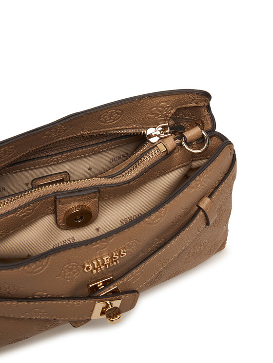 Guess Guess Kabelka Ella Logo Mini HWPD97 46730 Tmavo béžová