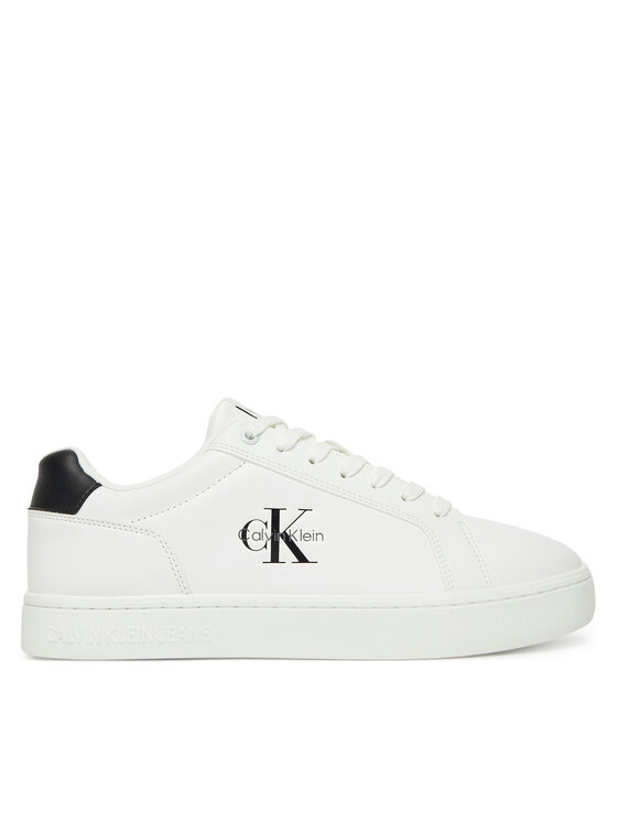 Sneakers Calvin Klein Jeans Classic Cupsole Mono Lth YM0YM01369 Alb