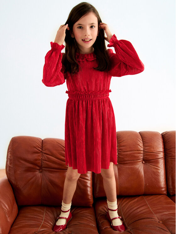 Abel & Lula Abel & Lula Elegantne kleit 5530 Punane Regular Fit