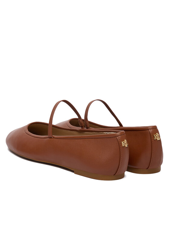 LAUREN RALPH LAUREN LAUREN RALPH LAUREN Baleriny 802977874002 Brązowy