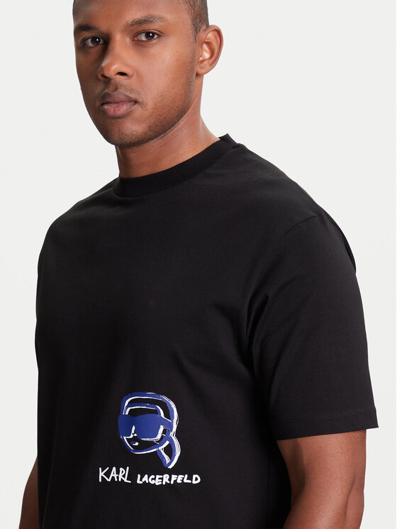 KARL LAGERFELD KARL LAGERFELD T-Shirt 755144 553225 Czarny Regular Fit