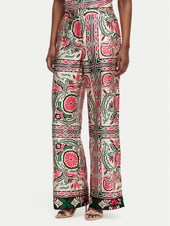 Morgan Pantaloni din material 261-PARA.F Colorat Wide Leg