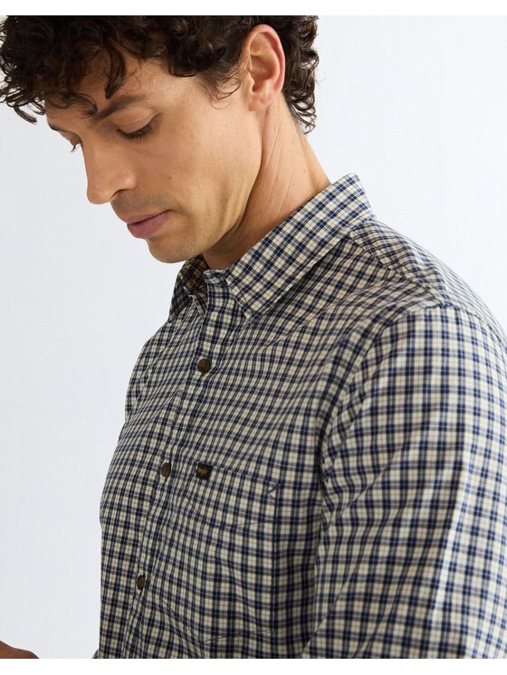 Wrangler Wrangler Koszula 1 PKT SHIRT Niebieski Regular Fit