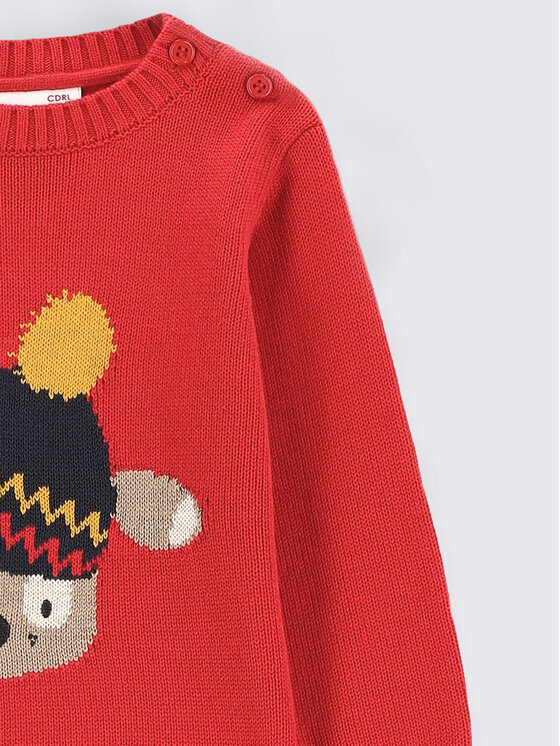 Coccodrillo Coccodrillo Megztinis ZC2172101CWN Raudona Regular Fit