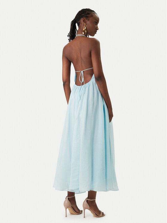 Bardot Bardot Коктейлна рокля Arletha Halter 59963DB3 Светлосиньо Regular Fit