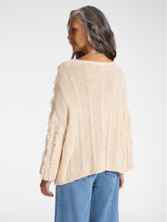 Elena Mirò Elena Mirò Maglione M548E001929N011 Bianco Boxy Fit