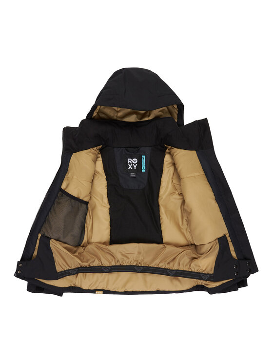 Roxy Roxy Snowboardová bunda Free Jet Block ERGTJ03197 Čierna Slim Fit