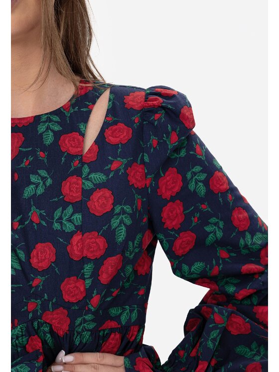 LAURELLA LAURELLA Každodenné šaty 4TU015 Tmavomodrá Regular Fit