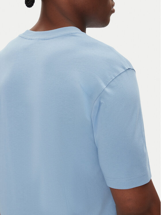 adidas adidas T-Shirt adicolor Trefoil JY3758 Błękitny Regular Fit