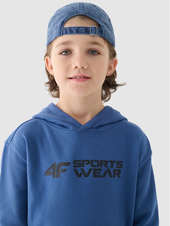 4F 4F Felpa 4FJWAW24TSWSM1223-32S Blu scuro Regular Fit