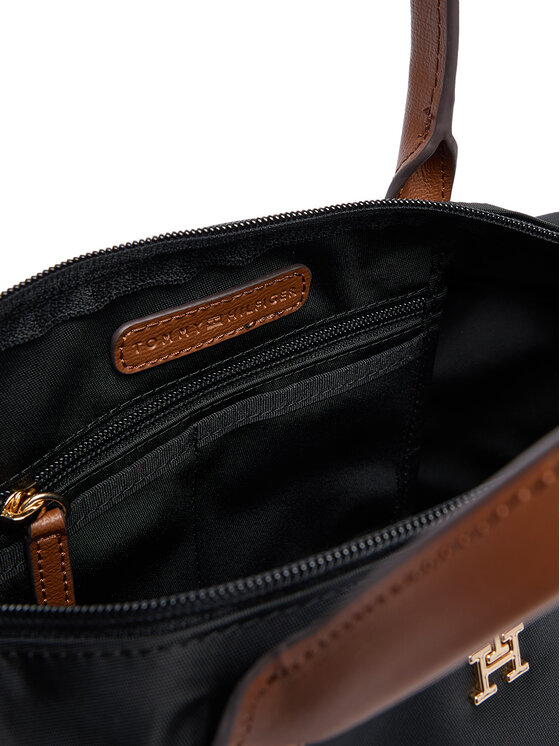 Tommy Hilfiger Tommy Hilfiger Ročna torba Popette Mini Tote AW0AW17709 Črna
