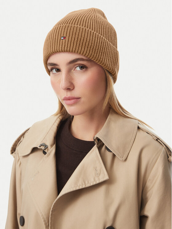 Tommy Hilfiger Tommy Hilfiger Căciulă Flag AW0AW19102 Bej