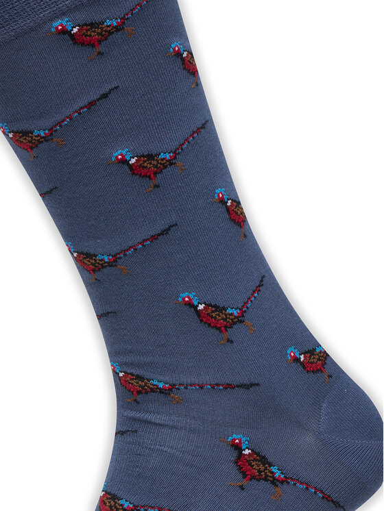 Barbour Barbour Hohe Herrensocken Mavin Pheasant MSO0068BU74 Blau