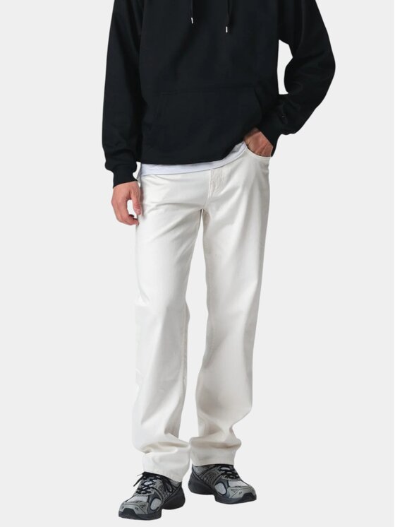 TeeShoppen TeeShoppen Jeansy 'Basic Collection' Biały Relaxed Fit