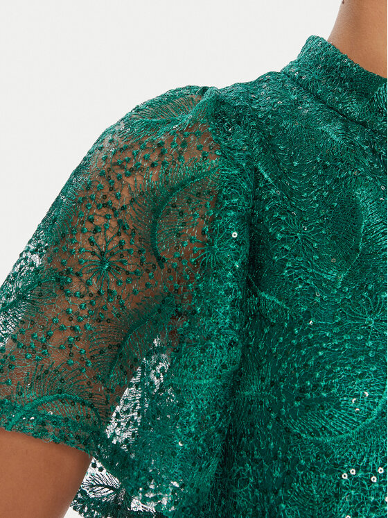 Bruuns Bazaar Bruuns Bazaar Sukienka koktajlowa Palm Philly BBW4541 Zielony Loose Fit