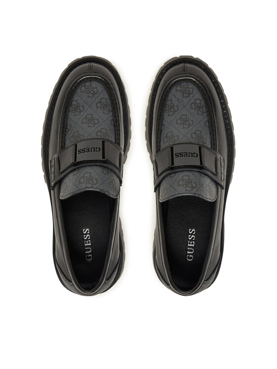 Guess Guess лоуфъри с дебела подметка FMFZIA LEL14 Черен